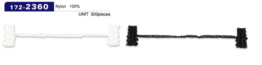 172-2360 Looper Lining Stop Chain Cord Type Button Loop Comprimento 75mm (500 Pieces)[Botão Loop Sapo Botão] DARIN