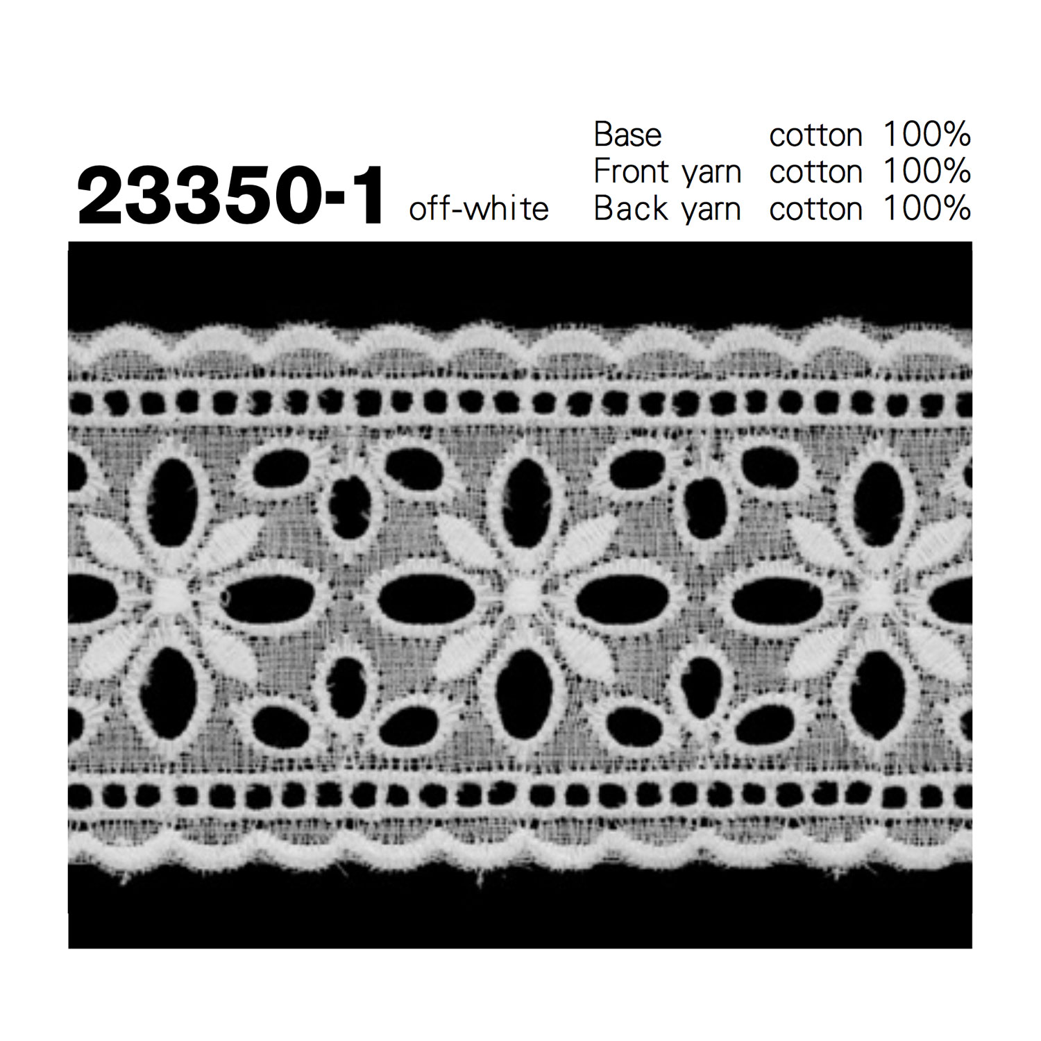 23350-1 Renda Fina De Algodão Kyowa Lace