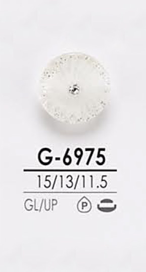 G6975 Botão De Cristal Rosa Ondulado Para Tingimento IRIS