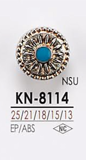 KN8114 Botão De Metal IRIS