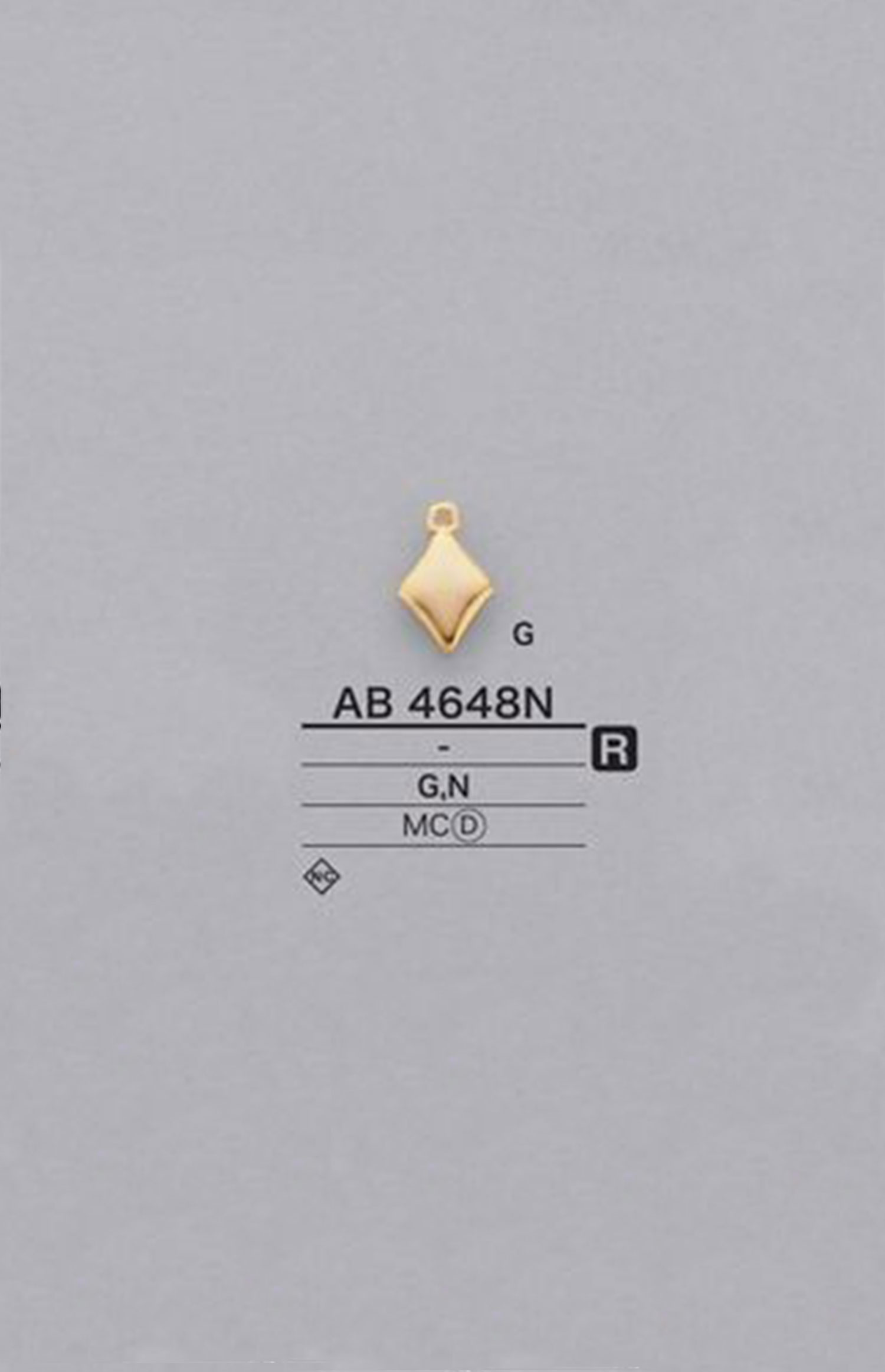 AB4648N Peças De Motivo Em Forma De Diamante[Produtos Diversos E Outros] IRIS