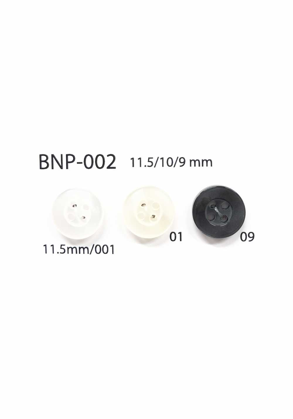 BNP-002 Botão Biopoliester 4 Furos IRIS