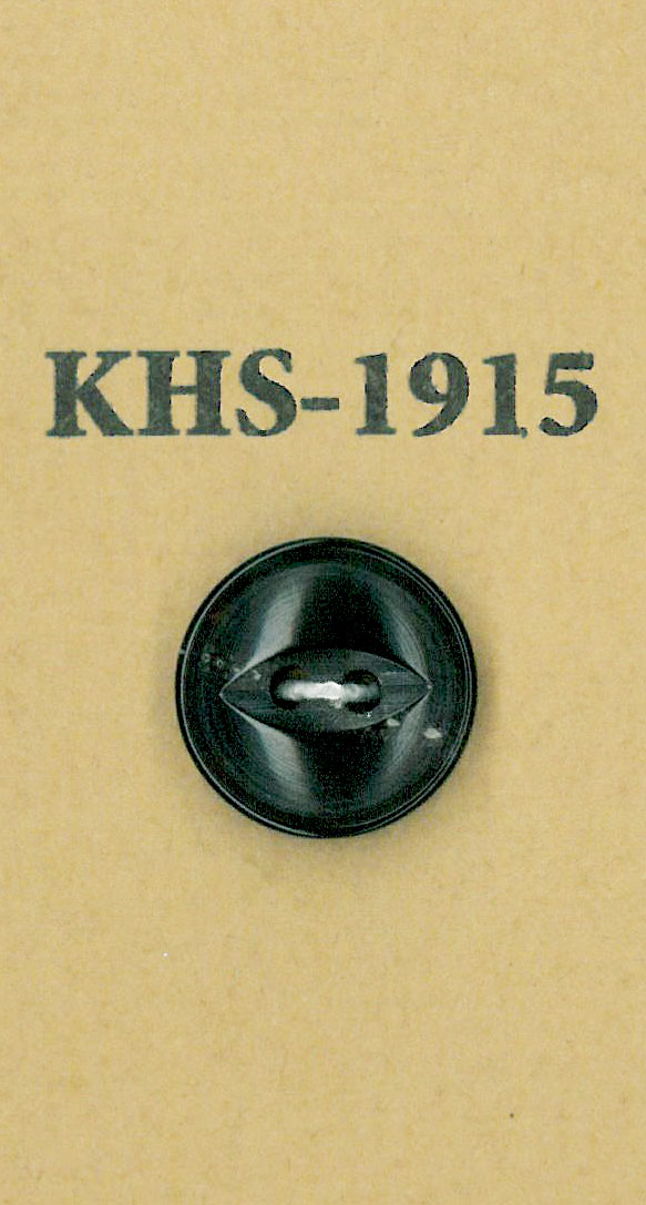 KHS-1915 Buffalo Cat Eyes Pequeno Botão De Chifre De Dois Buracos Koutoku Button