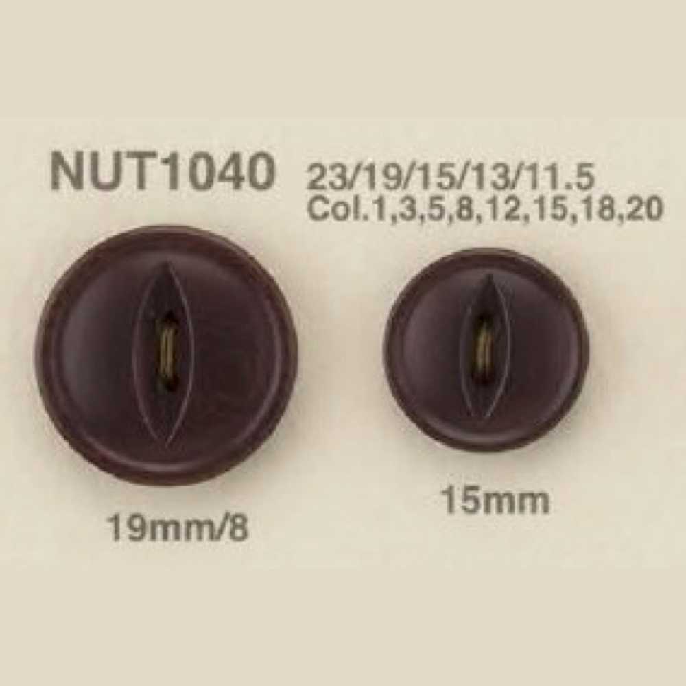 NUT-1040 Botão De 2 Furos Olho De Gato De Porca De Material Natural IRIS