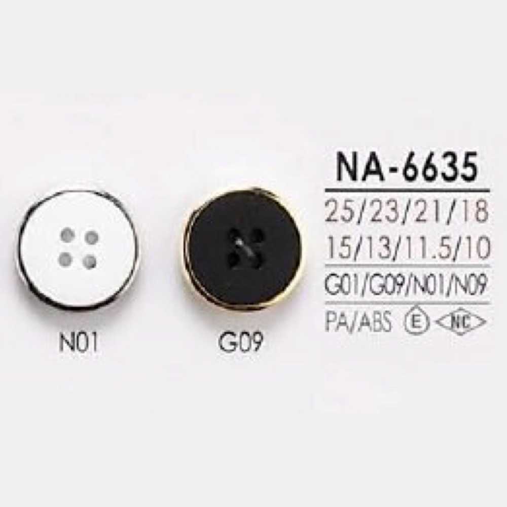 NA6635 Botão De 4 Furos Em Resina De Nylon/resina ABS IRIS