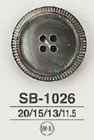 SB-1026 Frente De 4 Furos Em Madrepérola, Botões Brilhantes[Botão] IRIS