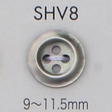 SHV8 Botão De Concha Com 4 Furos E Bordas DAIYA BUTTON