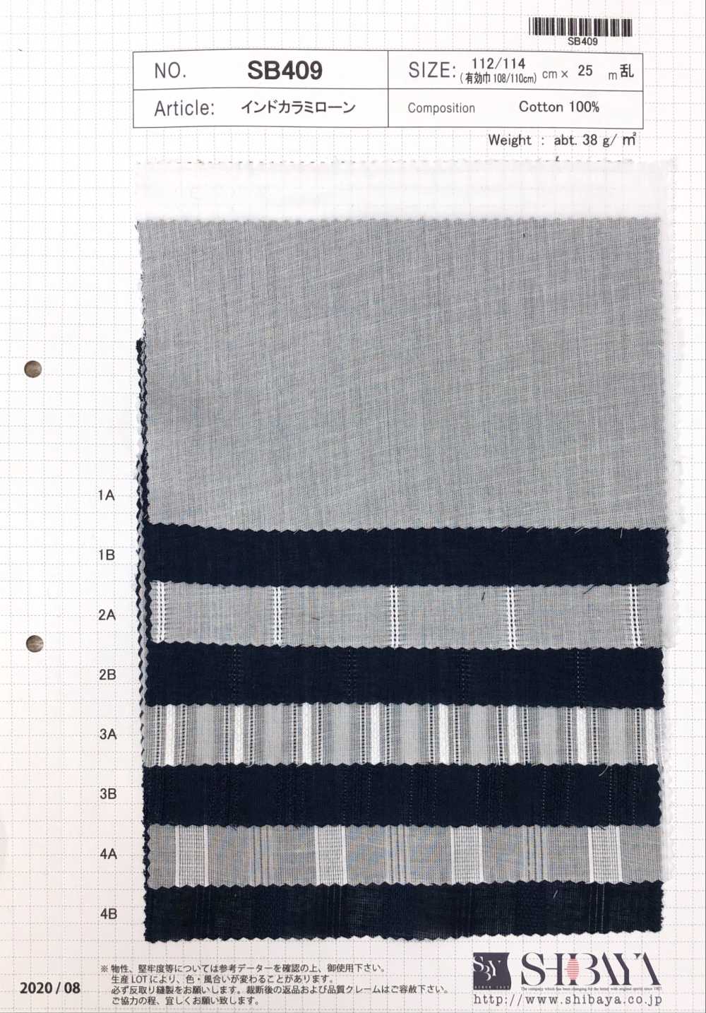 SB409 [OUTLET] Indian Leno Weave Lawn[Têxtil / Tecido] SHIBAYA