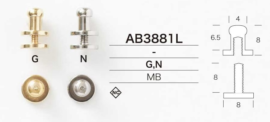 AB3881L AB3881L Parte Superior Tipo Parafuso[Outros artigos diversos] IRIS