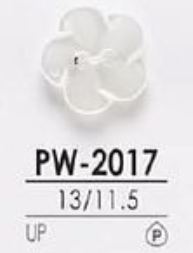 PW2017 Orifício Frontal De Resina De Poliéster 2 Orifícios, Botão Brilhante IRIS