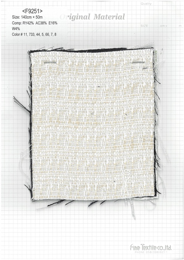 F9251 Açougueiro De Lajes[Têxtil / Tecido] Tecido Fino