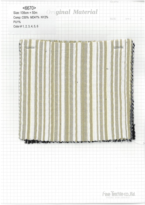 6670 Faixa Dobrada[Têxtil / Tecido] Tecido Fino
