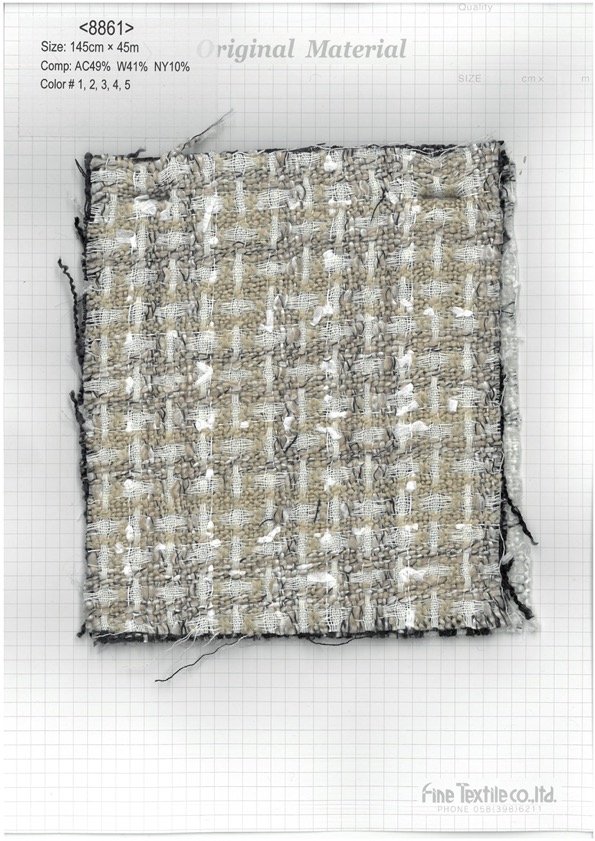 8861 Tweed Chique[Têxtil / Tecido] Tecido Fino