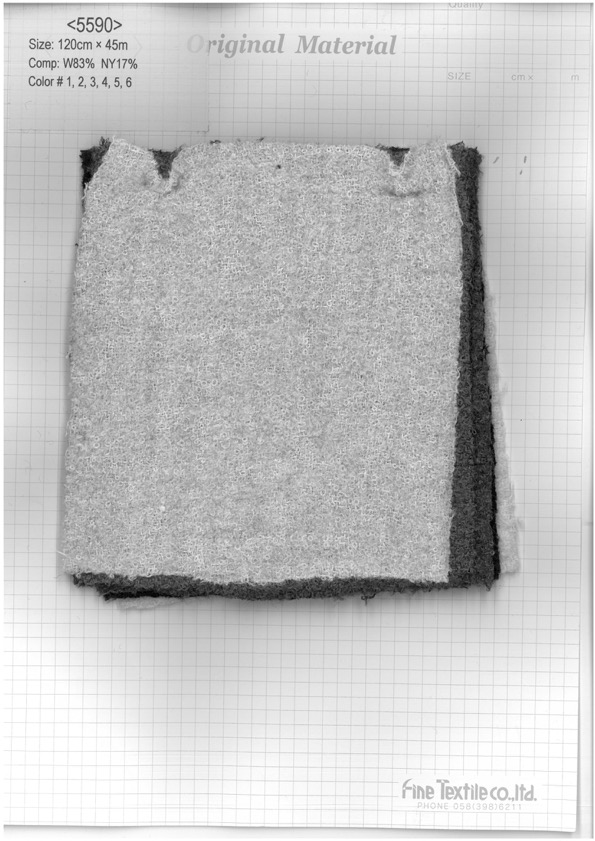5590 Tweed De Laço Macio[Têxtil / Tecido] Tecido Fino