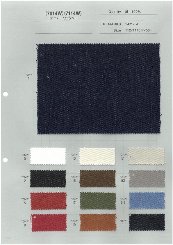 7014W Variações De Cores Abundantes Processamento De Lavadora De Jeans De Cor 14 Onças[Têxtil / Tecido] Têxtil Yoshiwa