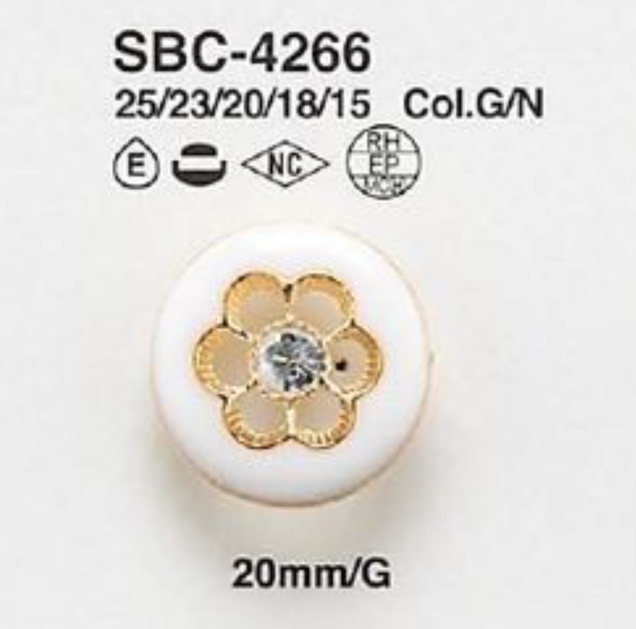 SBC-4266 Botão Combinado Com Pés