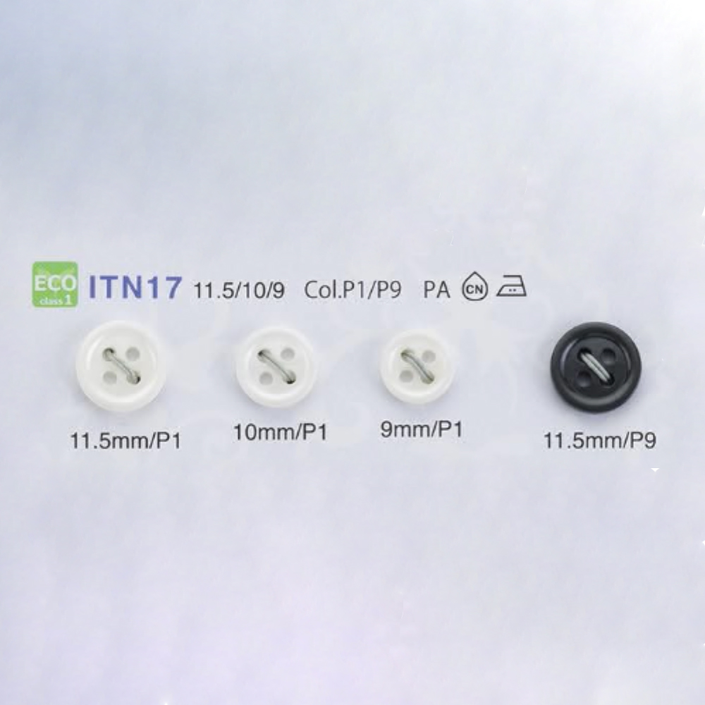 ITN17 Botões De Camisa De Nylon Resistentes Ao Calor/resistentes Ao Choque[Botão] IRIS