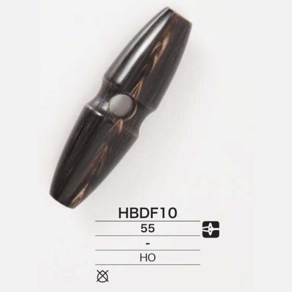 HBDF10 Botão De Alternância Do Chifre De Búfalo Real IRIS