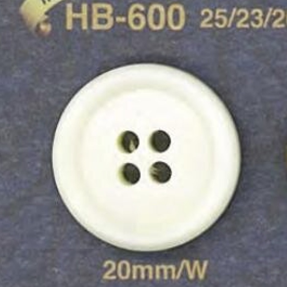 HB600 Botão De Chifre De Búfalo Real Com 4 Furos Na Frente IRIS