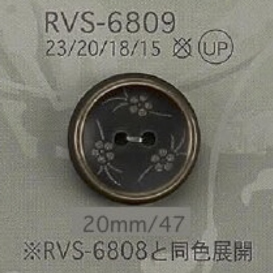 RVS6809 Botão De Dois Furos Em Resina De Poliéster IRIS