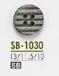 SB1030 Botão Em Concha Madrepérola Com 4 Furos Na Frente IRIS