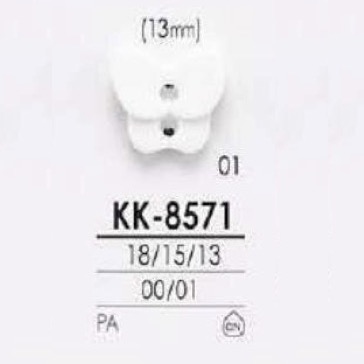 KK8571 Botão De Resina De Nylon Com Dois Furos Frontais IRIS