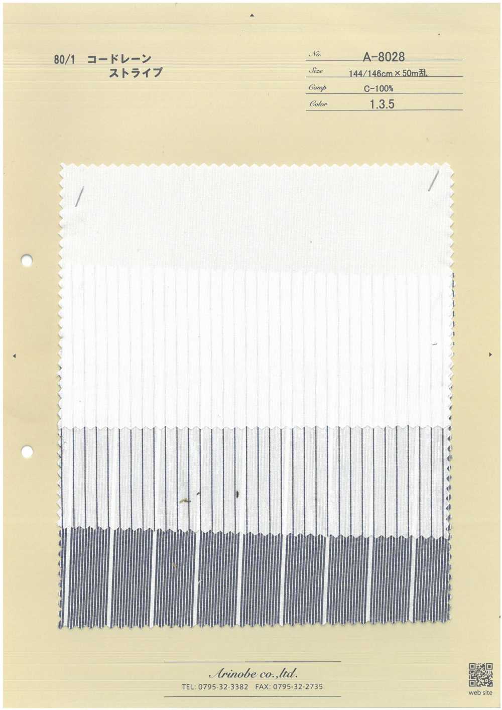 A-8028 80 Base Cordlane Listrada[Têxtil / Tecido] ARINOBE CO., LTD.