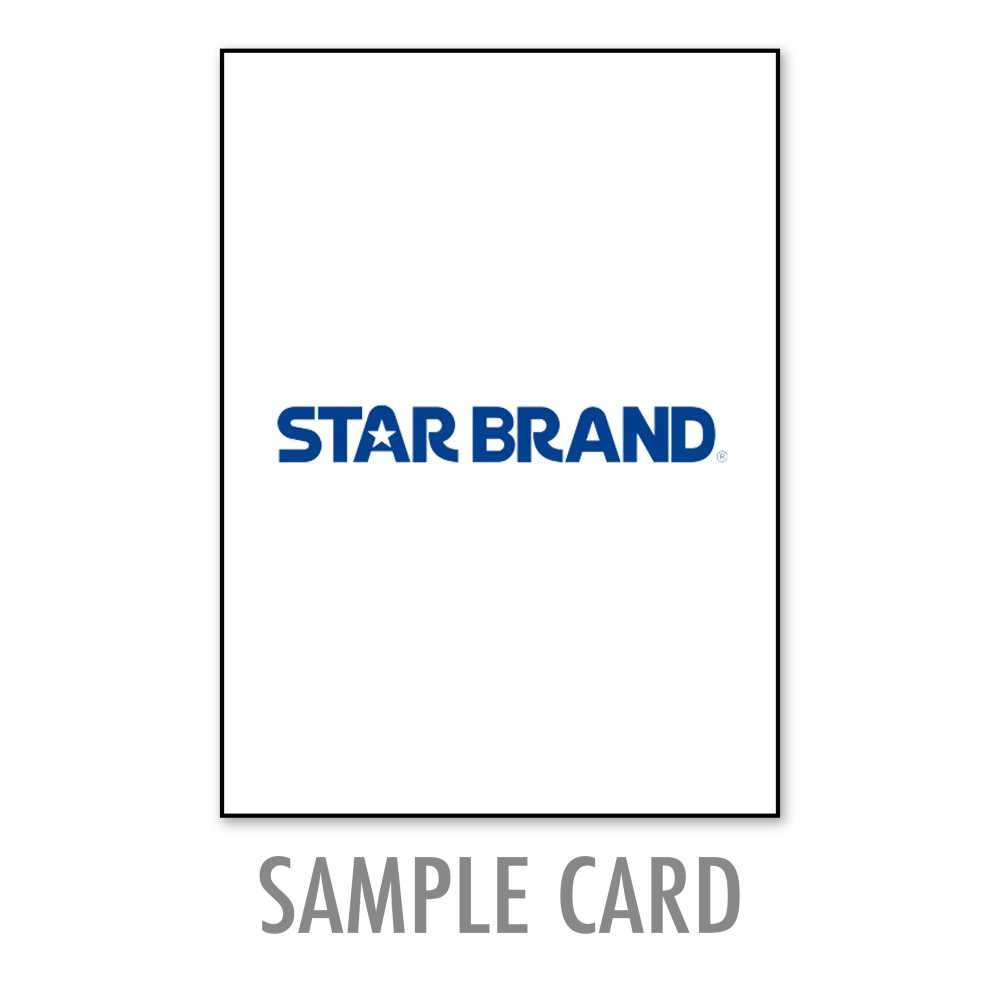 STARBRAND-SAMPLE1 [Cartão De Amostra]