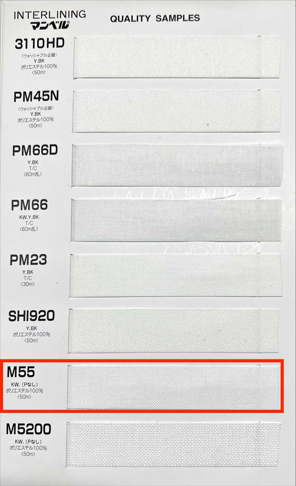 M55 Entretela Termocolante Invel, Tipo Médio Macio[Entrelinha] Manvel