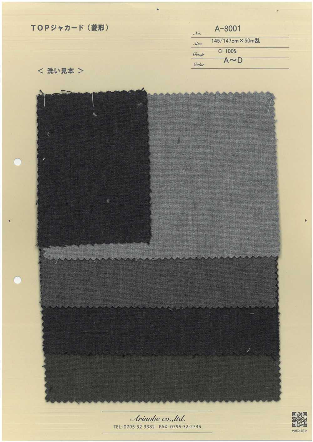 A-8001 TOP Jacquard (Losango)[Têxtil / Tecido] ARINOBE CO., LTD.