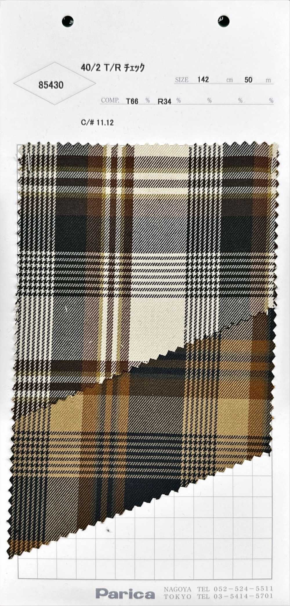 85430 40/2 T/R Check[Têxtil / Tecido] Parika