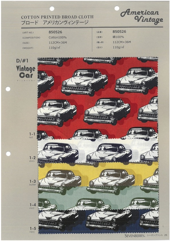 850526 SEVENBERRY® Broadcloth American Vintage[Têxtil / Tecido] VANCET