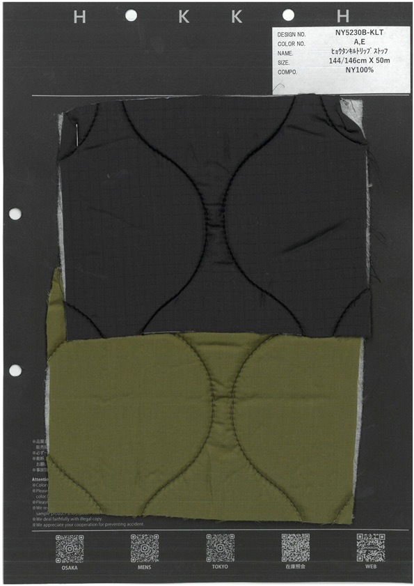 NY5230B-KLT Colcha Gourd Ripstop[Têxtil / Tecido] HOKKOH