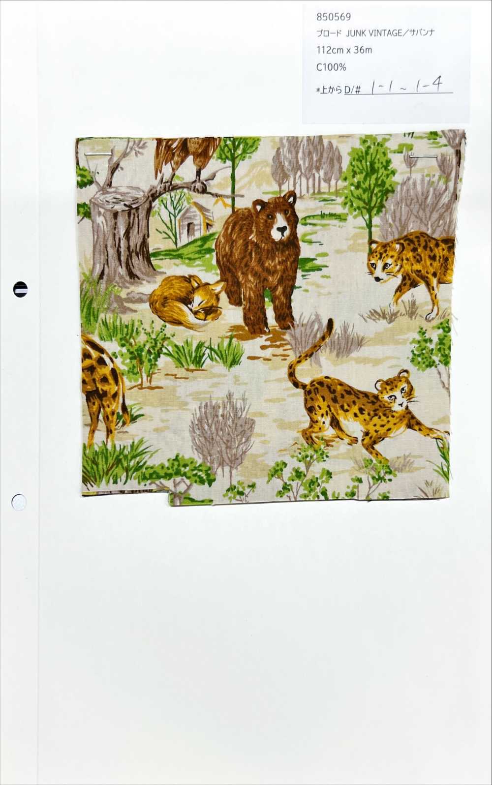 850569 Broadcloth Junk Vintage Savannah[Têxtil / Tecido] VANCET