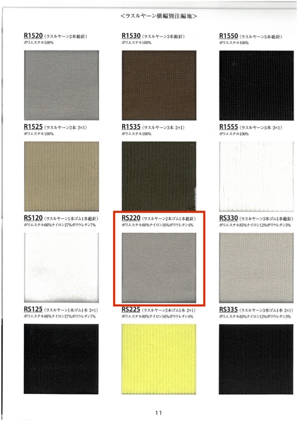 RS220 Fio De Malha Canelada, 2 Elásticos, 1 Agulha, 60 Cm De Largura TAKENAKA CORPORATION