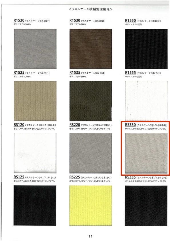 RS330 Fio De Malha Canelada, 3 Elásticos, 1 Agulha, 60 Cm De Largura TAKENAKA CORPORATION