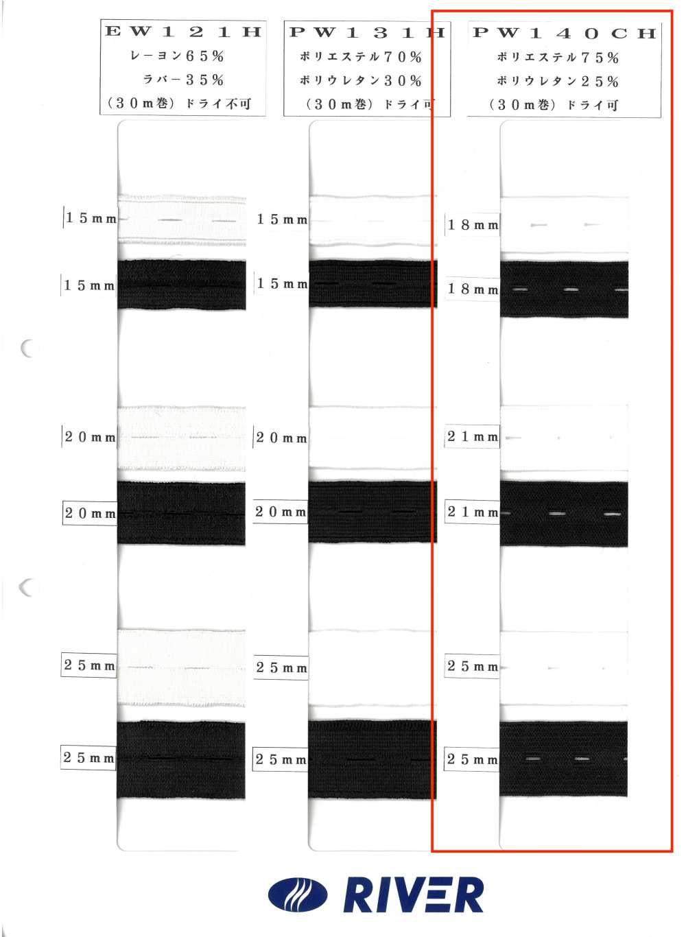 PW140CH Casa De Botão Komets Oberon[Faixa Elástica] RIVER