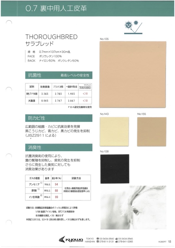 THOROUGHBRED [Têxtil / Tecido] Fio Torcido Nagai