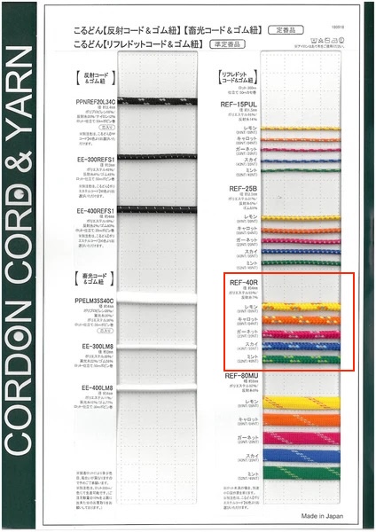 REF40R Cordão Redondo Refre Dot Cord 4,0 Mm[Cabo De Fita] Cordon