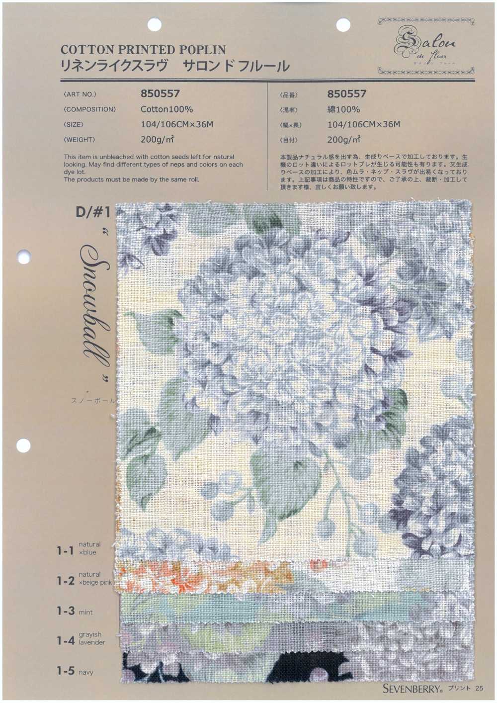 850557 Salão De Fleur Slav, Semelhante Ao Linho, Bola De Neve[Têxtil / Tecido] VANCET