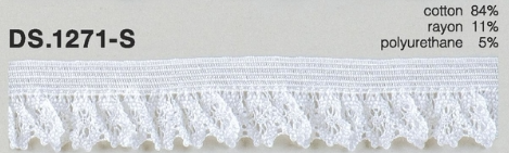 DS1271-S Faixa Elástica De Renda Com Elástico, 17 Mm De Largura. DAISADA