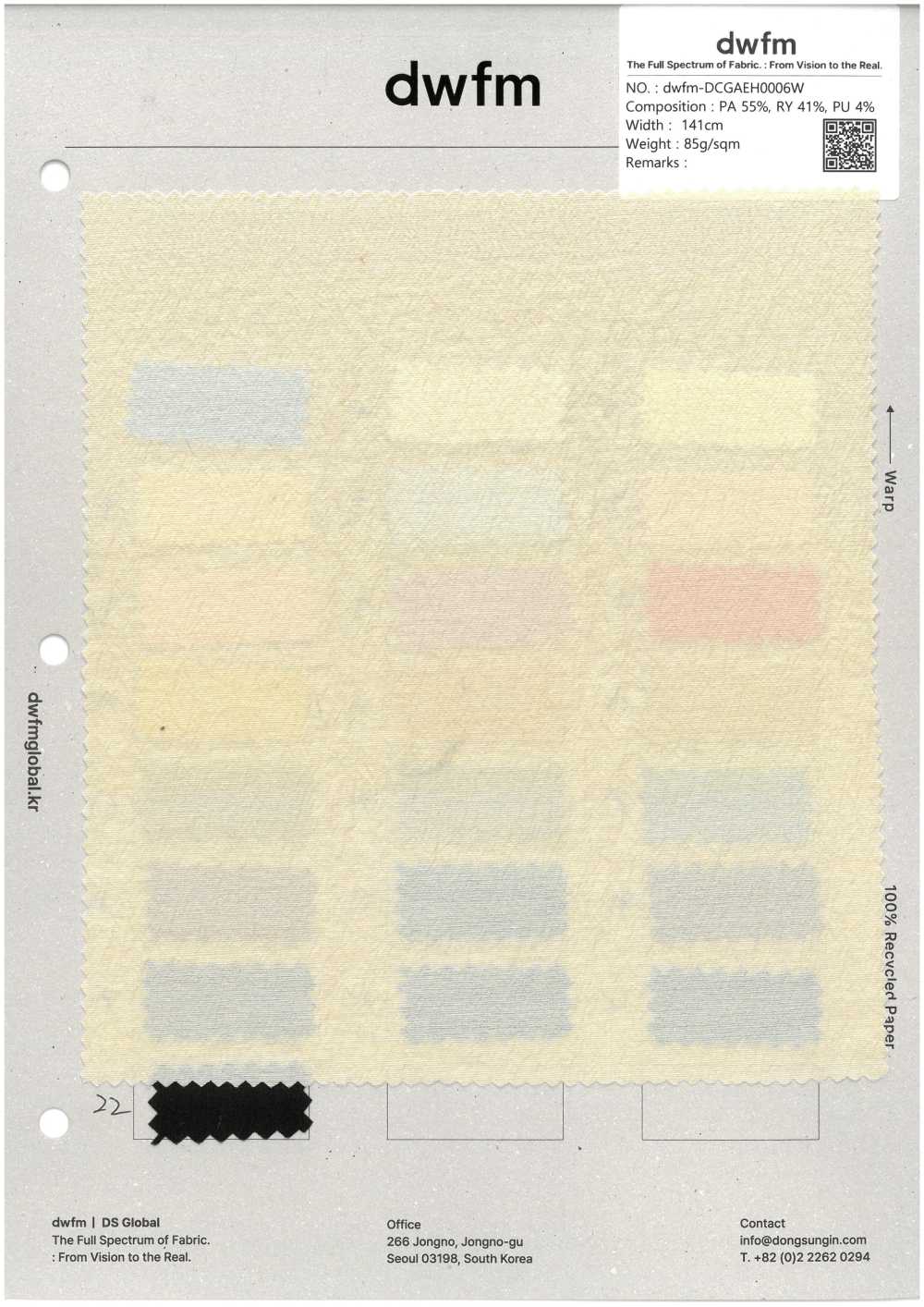 DWFM-DCGAEH0006W Nylon Rayon Stretch[Têxtil / Tecido]