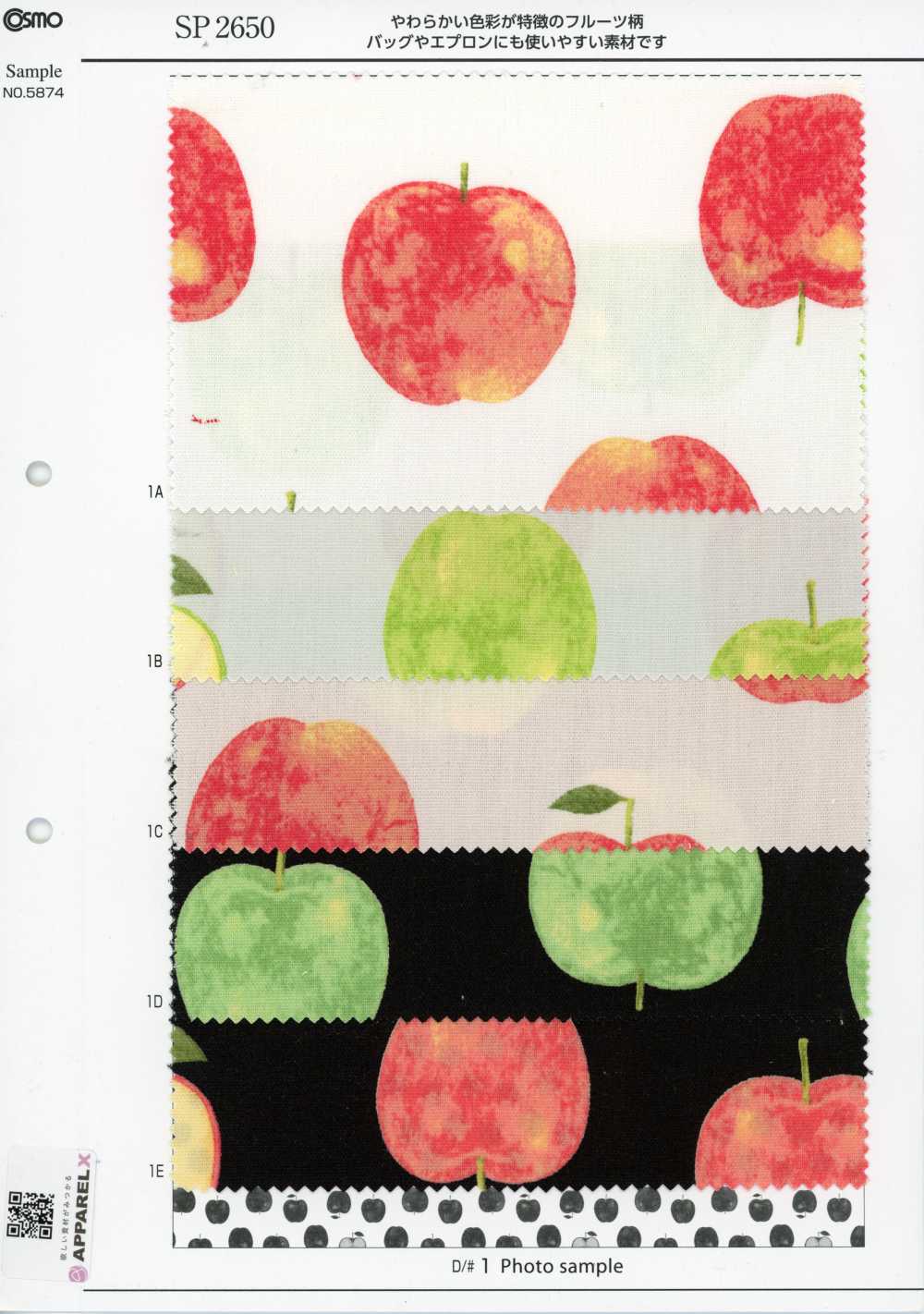 SP2650 Fruits Garden Oxford (Rolo)[Têxteis / Tecidos] COSMO TEXTILE
