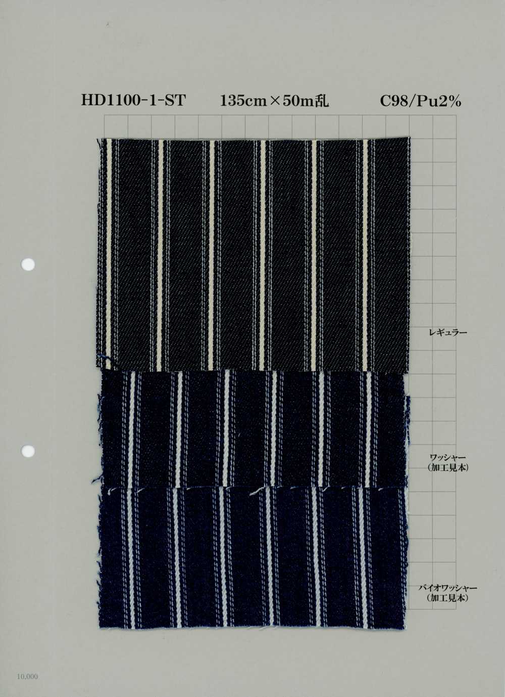 HD1100-1-ST Denim De Algodão 9 Oz[Têxtil / Tecido] Yoshiwa Têxtil