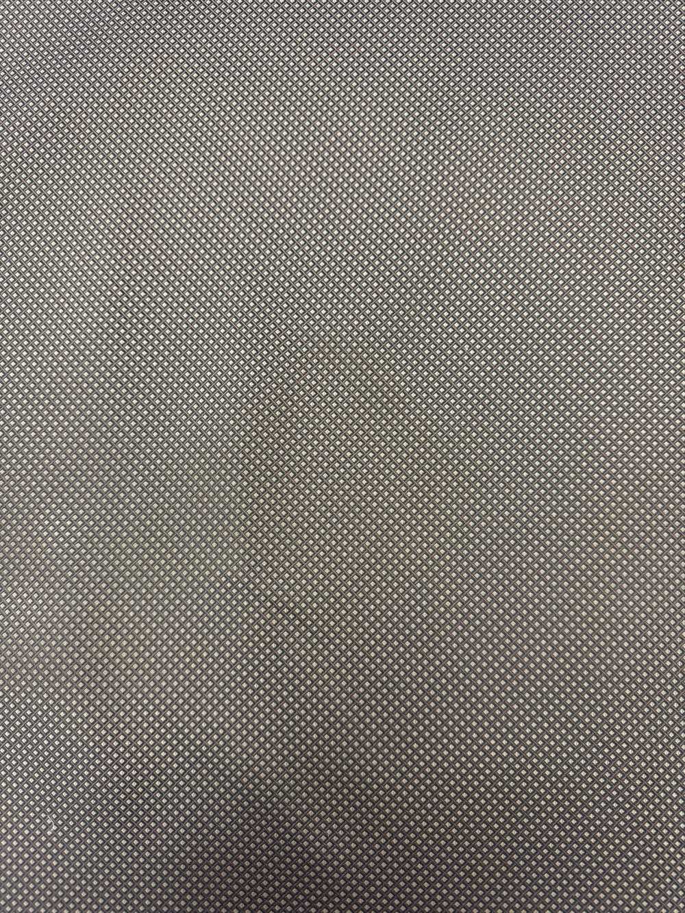 185BR [outlet] Yamanashi Fujiyoshida 100% Seda Com Estampa Xadrez Diagonal Marrom[Têxtil] Yamamoto(EXCY)