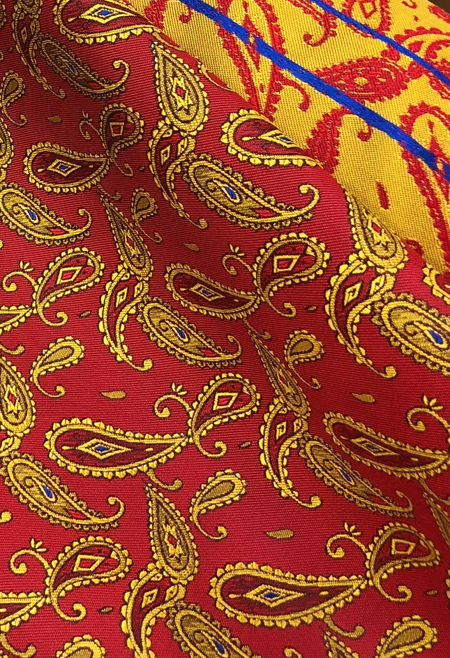 951 Yamanashi Fujiyoshida Paisley Padrão Seda Jacquard Têxtil Yamamoto(EXCY)