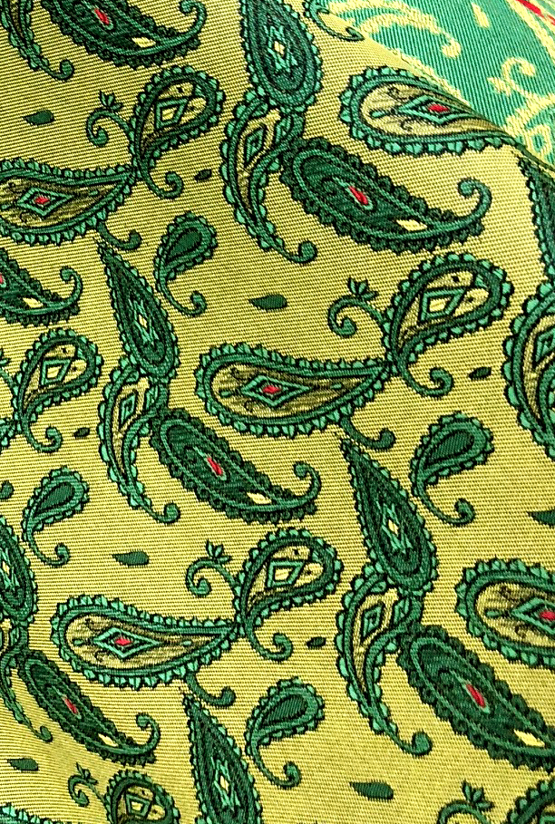 953 Yamanashi Fujiyoshida Paisley Padrão Seda Jacquard Têxtil [outlet] Yamamoto(EXCY)