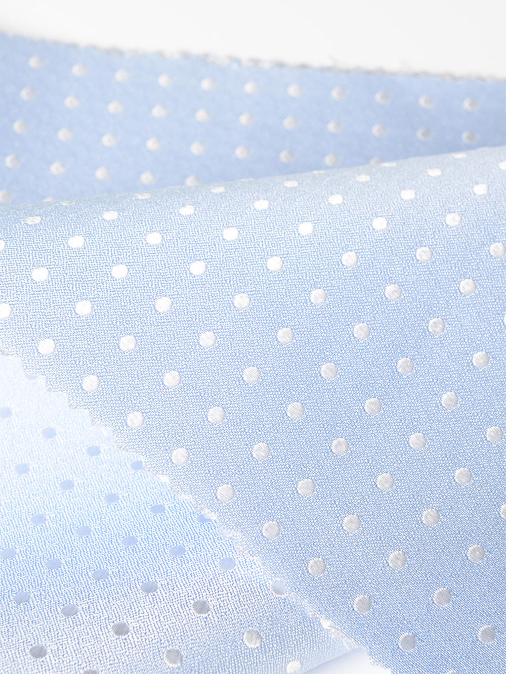 S-973 Yamanashi Fujiyoshida Dot Pattern Têxtil Formal Azul Vivo Yamamoto(EXCY)