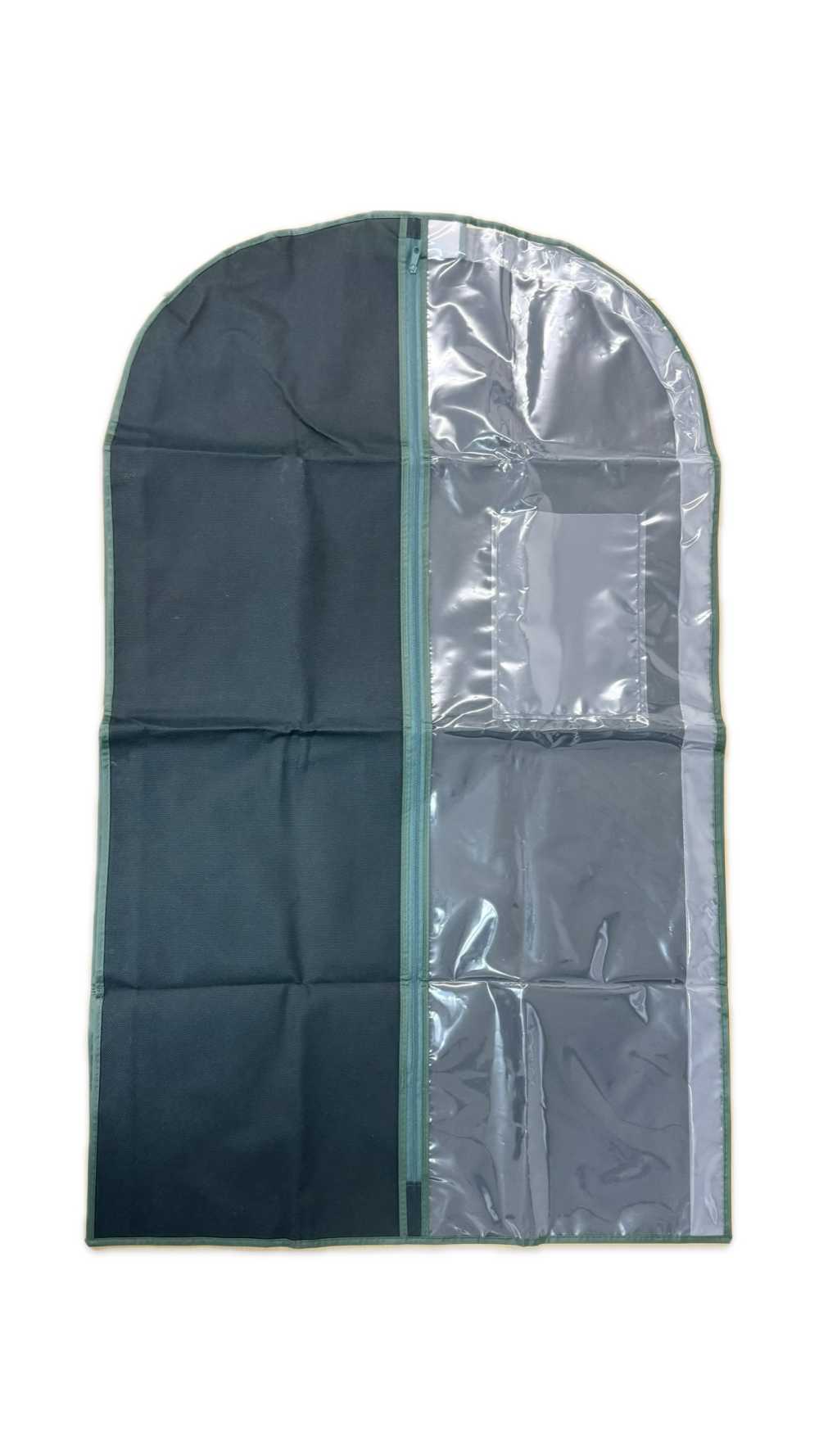 FA182 Capa De Armazenamento De Terno Com Fole, Verde[Cabide/Bolsa De Vestuário]