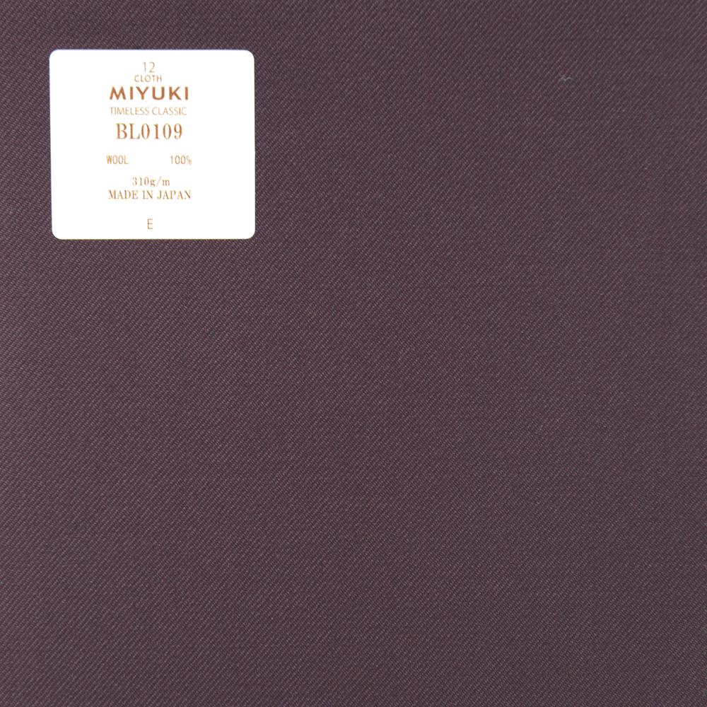 BL0109 Intemporal Clássico Clássico Simples Roxo[Têxtil] Miyuki Keori (Miyuki)